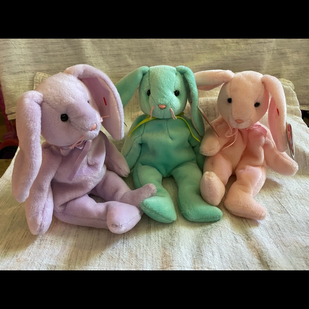 Rare 1996 Ty Hippity, Hoppity and Floppity